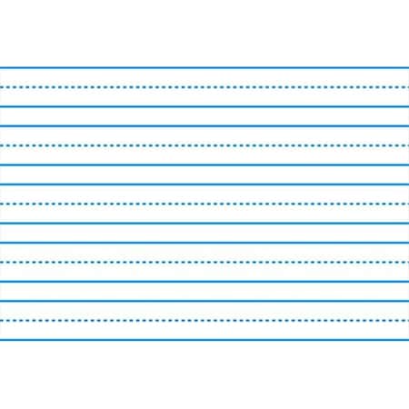 School Smart School Smart 085348 10.5 x 8 In. Sulphite Long Way Skip-A-Line Writing Paper; White; Pack - 500 85348